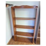 VINTAGE SOLID WOOD BOOK CASE- SHELF-