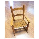 VINTAGE CHIKDS ROCKING CHAIR- VERY NICE