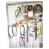WALL LOT- SAW CHAINS- BELTS- SMALL ENGINE PARTS