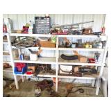 CONTENTS OF SHELF- HARWARE- SMALL ENGINE PARTS -