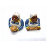MAMMY SALT AND PEPPER SHAKERS WITH BOX