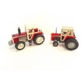 2- MASSEY FERGUSON  TOY TRACTORS- 595 AND 2680