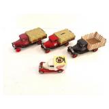 3- ERTL TOYBTRUCKS AND KNE MATCHBOX REDWINGS VAN