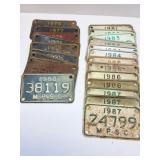 ASSORTED BIKE PLATES