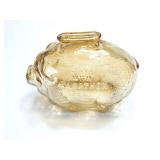SAVE WITH MARATHON- VINTAGE GLASS PIGGY BANK- THE