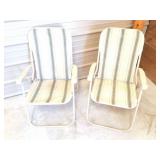 2- MATCHING LAWN FOLDING  CHAIRS