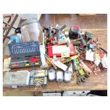 LARGE ASSORTMENT OF TOOLS- O RINGS - ACCESSORIES