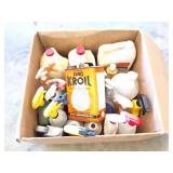 SPRAYS-MOILS- CLEANERS AND MORE- CONTENTS OF BOX