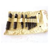 HEAVY DUTYBSTEEL HOLE PUNCH SET IN POUCH