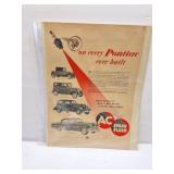 VINTAGE PONTIAC AD