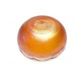 CARNIVAL GLASS BOWL- APPROXIMATELY 7.5 INCHES IN