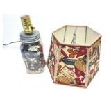 BUTTON- LAMP- HOME MADE - VERY NICE