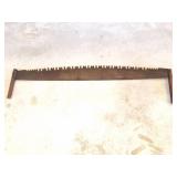 2 - MAN VINTAGE SAW WITH BOTH HANDLES- VERY NICE