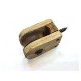 VINTAGE WOODEN PULLEY