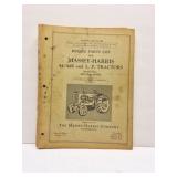 MASSEY HARRIS 44 44K AND L.P TRACTOR PARTS LIST