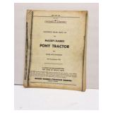 MASSEY HARRIS PONY PARTS LIST