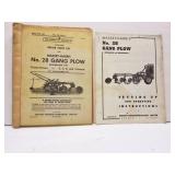 MASSEY HARRIS NO. 28 GANG PLOW MANUAL PARTS LIST