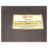 CHICAGO RECHARGABLE GREASE GUN KIT