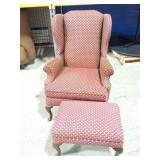 CHAIR AND MATCHING OTTAMAN