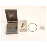 EARRINGS AND BRACLET LOT