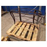 GLASS TOP METAL TABLE
