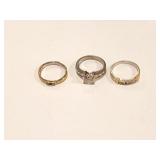3- RINGS WITH STONES