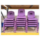 13 CHILDS PURPLE CHAIRS
