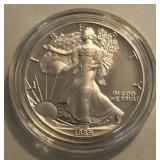 1989 Proof American Silver Eagle Dollar