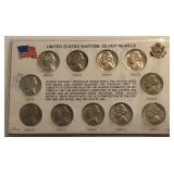 WWII Silver Nickel Set
