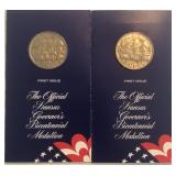 (2) Kansas Bronze Bicentennial Medallions