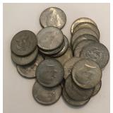 (22) 40% Silver Kennedy Halves
