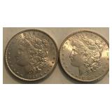 1882-S & 1889-P Morgan Dollars