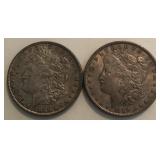 1886-P & 1889-P morgan Dollars