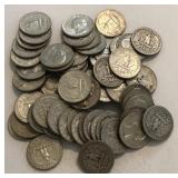 Bag with (60) Silver Washington Quarters