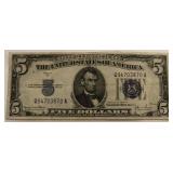 1934 $5 Silver Certificate