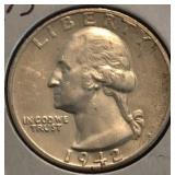 1942-S Washington Quarter