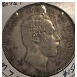 1869 Sweden 4rd Riksdaler