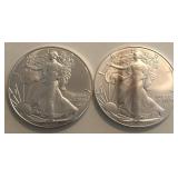 2022 & 2023 American Silver Eagle Dollars