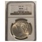 1925-P MS66 Peace Dollar