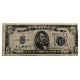 1934 C $5 Blue Seal Silver Certificate