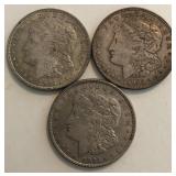 (3) 1921-P Morgan Dollars