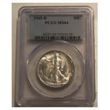 1945-D Walking Liberty Half Dollar