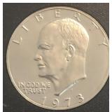 1973 Eisenhower Proof Silver Dollar