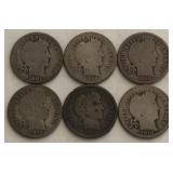 (6) Barber Dimes