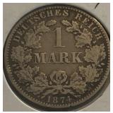 1874 A German Silver One Mark
