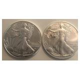 2022 & 2023 American Silver Eagle Dollars