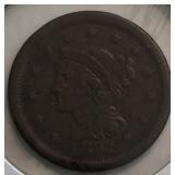 1851 Braided Hair Large Cent
