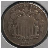 1871 Shield Nickel
