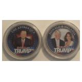 (2) Donald Trump 2016 Kennedy Half Dollars
