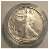 1988 Proof American Silver Eagle Dollar